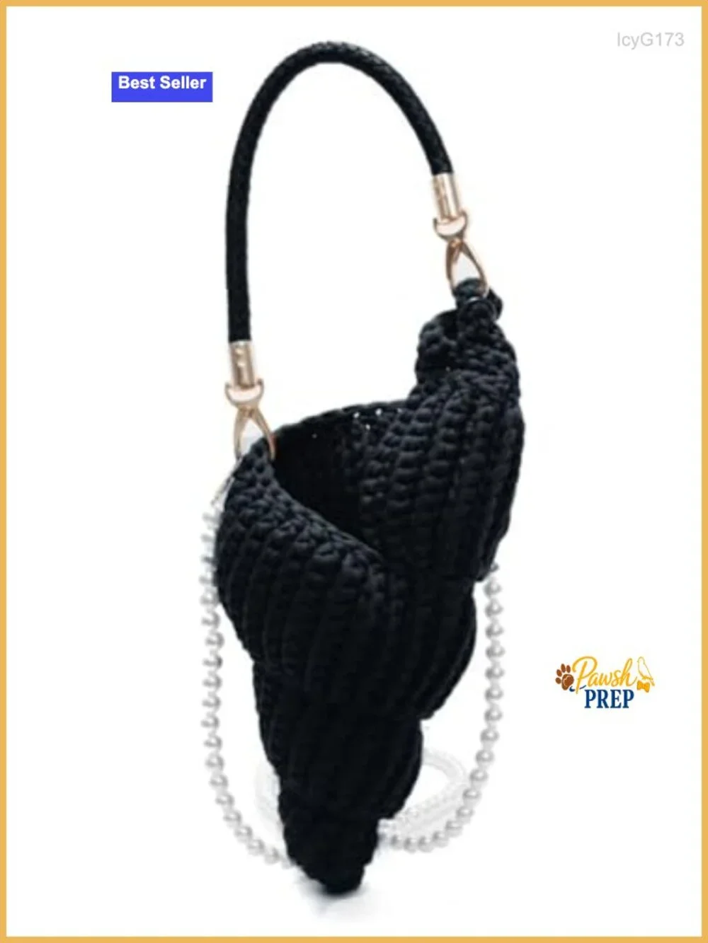 Handwoven Crochet Seashell Bag Womens Boho Summer Beach Shoulder Crossbody